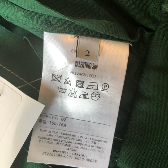 SOLD NWT Valentino Green Zipper Dress 2 - Picture 16 of 16